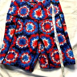 CVG Red White and Blue, 3.5-5 in compression shorts.